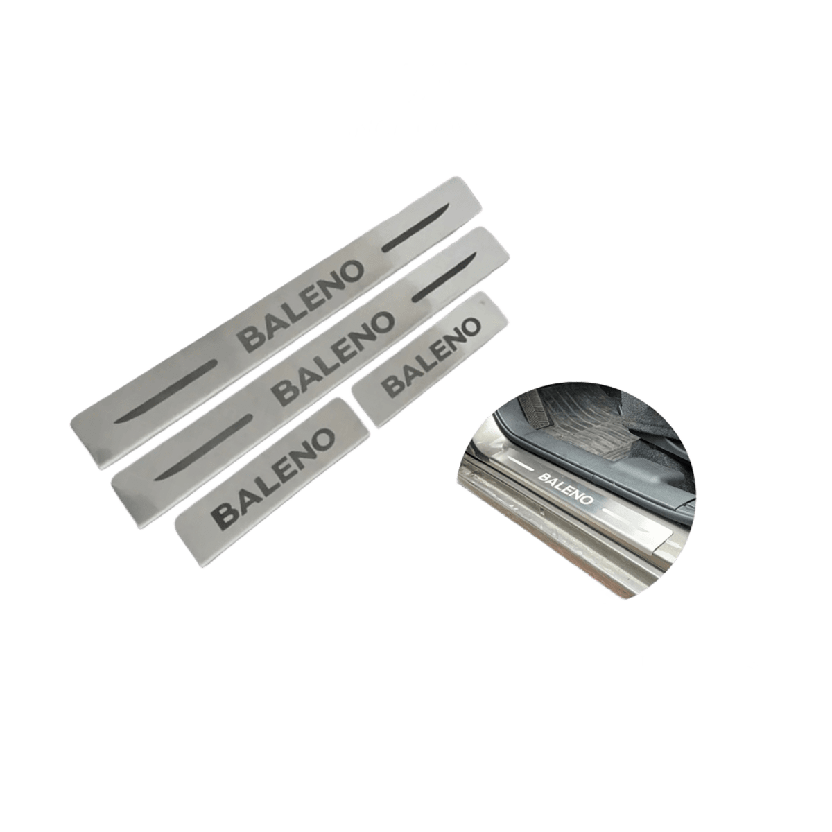 Chrome door entrance cover for Suzuki and Hyundai vehicles (India import)